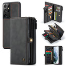 Detachable Wallet Case for Samsung Galaxy S21 Ultra S21+ 5G Leather Case Luxury Magnetic Card Holder Retro Cover for S21 5G