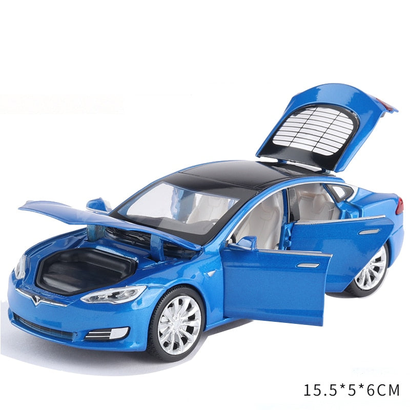 1:32 Tesla MODEL X MODEL 3 MODEL S Alloy Car Model Diecasts Toy Car Sound and light Kid Toys For Children Gifts Boy Toy