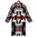 2020 Coat Women Jackets Winter Warm Long Sleeve Color Block Retro Floral Print Coat Outerwear Women&