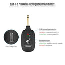 UHF Guitar Wireless System Transmitter Receiver Built-in Rechargeable Lithium Battery Max. 50M Transmission Range for Guitar