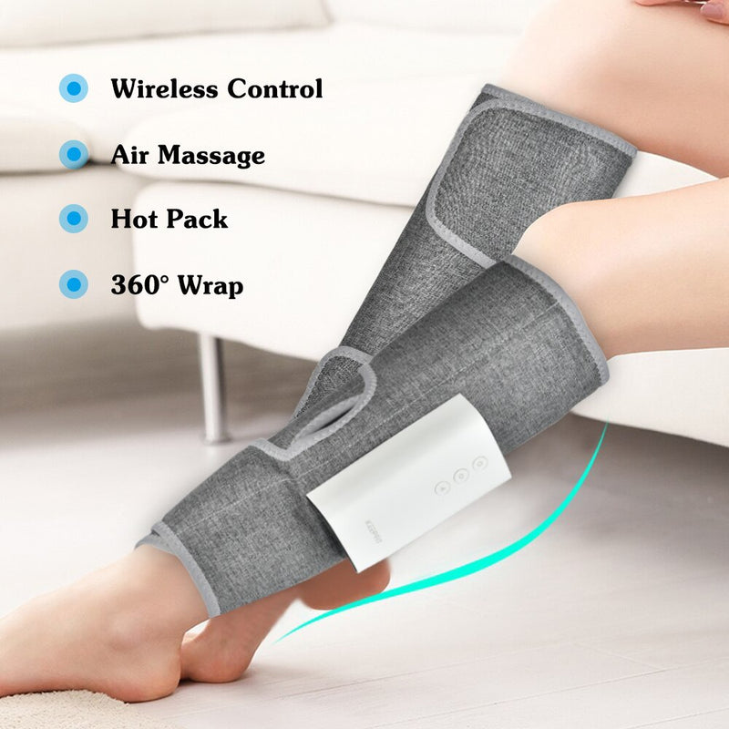 Leg Massager Wireless Air Compression Controlled Heating Rechargeable Calf Massage Electric Relief Muscle Fatigue Pain Relax