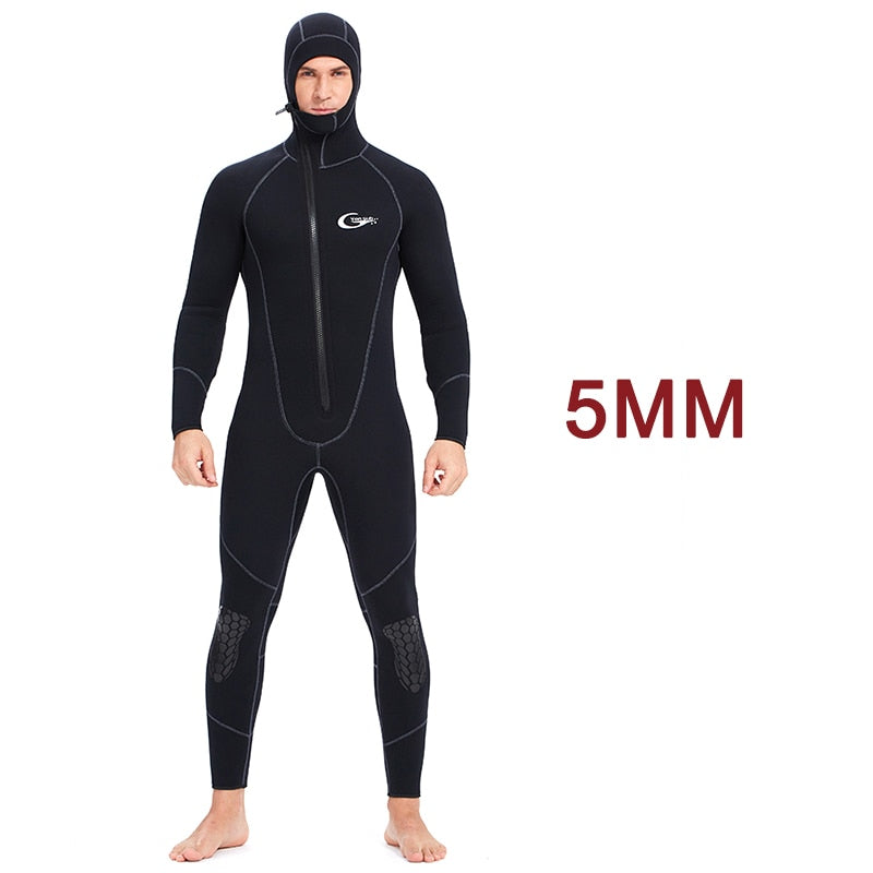 YONSUB Wetsuit 5mm / 3mm / 1.5mm / 7mm Scuba Diving Suit Men Neoprene Underwater Hunting Surfing Front Zipper Spearfishing