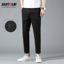 Jantour Brand Men Ankle Pants New Summer Casual Trousers Straight Chinos Fashion Jogging Pants Male Brand Trousers High Quality