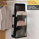 Foldable Hanging Handbag Clothes Organizer For Things Wardrobe Closet Transparent Storage Bag Handbag Shopping Bag Sundry Hanger