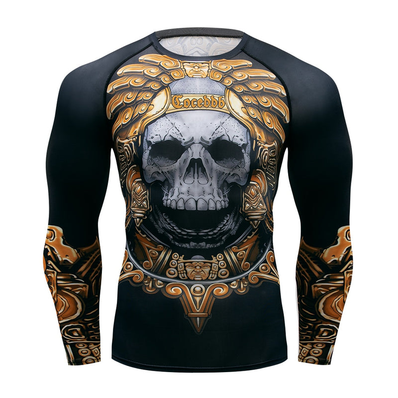 MMA T shirt Mens Rashguard Jiu Jitsu Bjj T shirt Long Sleeve Fitness Muay Thai Boxing Sport Sweater Mma Rashguard Boxing Jersey