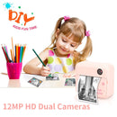 Cámara instantánea para niños Cámara de impresión 1080P Video Foto Cámara digital con papel de impresión para niños Cumpleaños Regalo de Navidad