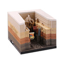 Omoshiroi Block 3D Memo Pads Novelty Famious Movie Building Harry Design New Year Christmas Birthday Gift