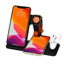 15W Qi Fast Wireless Charger Stand For iPhone 13 11 12 X 8 Apple Watch 4 in 1 Foldable Charging Station for Airpods 3 Pro iWatch