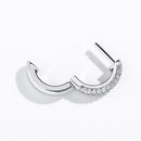 TOPGRILLZ 925 Sterling Silver 14mm Round Earring Iced Micro Pave Cubic Zirconia Earrings Hip Hop Fashion Jewelry Gift For Women