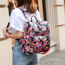 Retro Large Backpack Women PU Leather Rucksack Women&