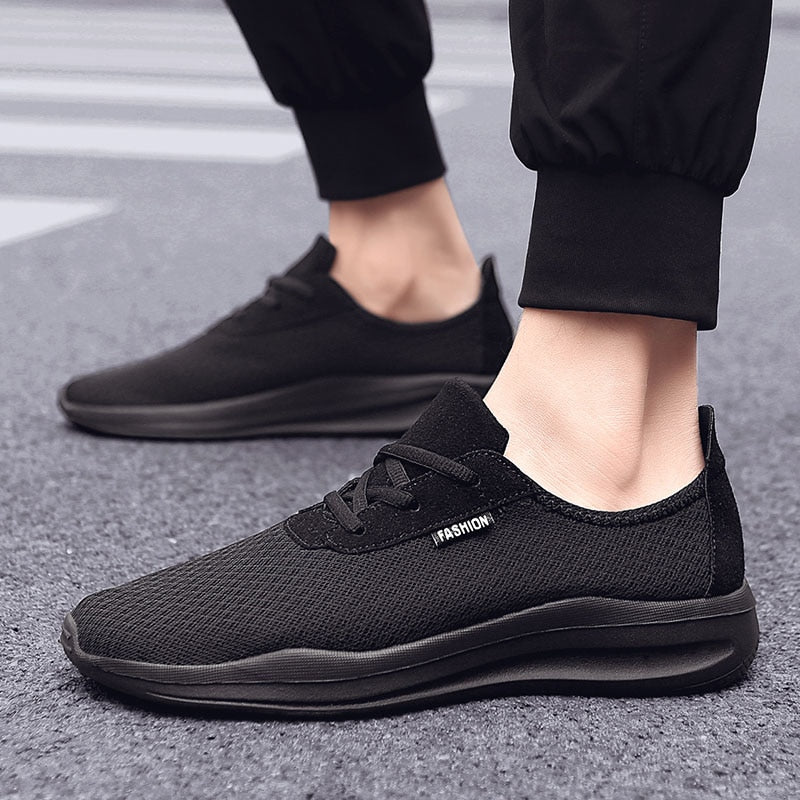 2021 New Men Shoes Casual Sneakers Breathable Mesh Lace-Up Lightweight Mens Shoe Fashion Walking Jogging Sneaker Tenis Masculino