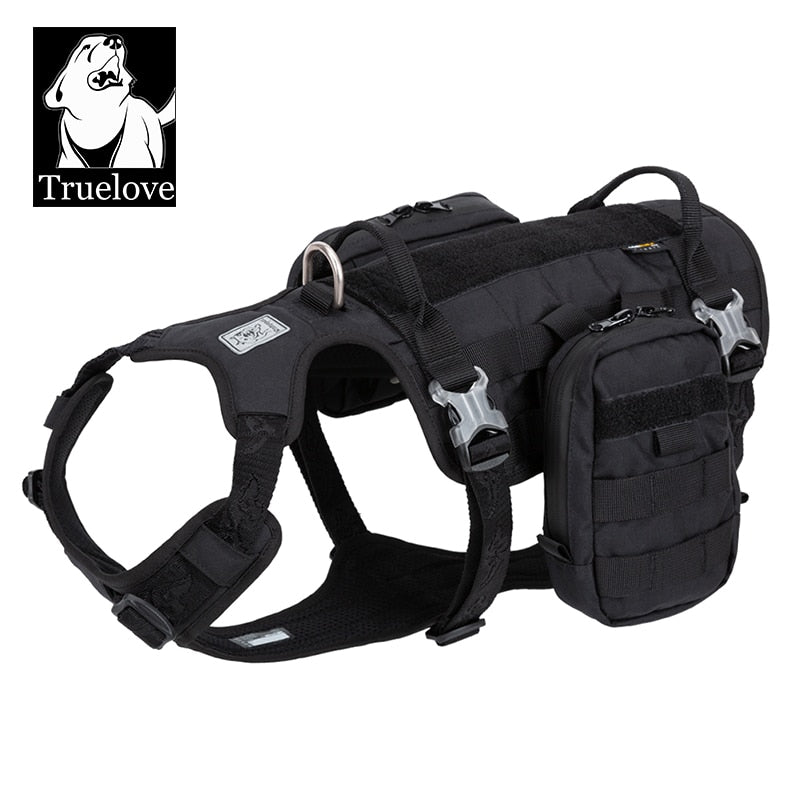 TRUELOVE Hochleistungs-Tactical-Training-Militärrucksack-Service-Hundegeschirr mit wasserdichtem Dupont-Cordura-Gewebe YH1805