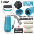 Amoladora eléctrica para pies, lima de talón, exfoliante, máquina de pedicura, pies, piel muerta dura, elimina la herramienta profesional de cuidado de archivos