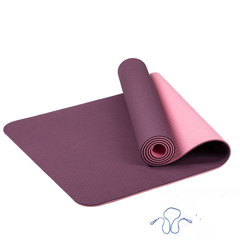 6MM density TPE Yoga Mat Exercise Pad Non-slip Folding Gym Fitness Pilates Supplies Non-skid Floor Play Mat