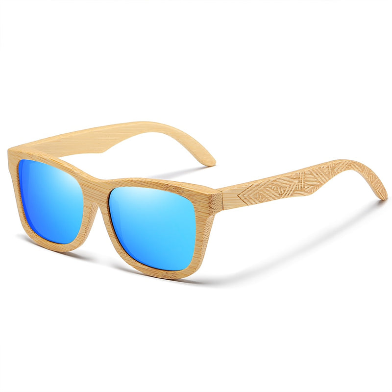 EZREAL Brand Design Handmade Natural Wooden Bamboo Sunglasses Luxury Sunglasses Polarized Wooden Oculos de sol masculino