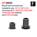 DT SWISS FreeHub dt240 350 1700 Caps MTB Bicycle Hubs Converters Mountain Bike End  Adapter QR Or THRU  Adaptor HG/XD/MS BOOST