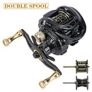 GBC200 142g ultraligero fibra de carbono BFS Baitcasting carrete de pesca carrete doble cebo de pesca carrete de fundición suave carrete de pesca UL