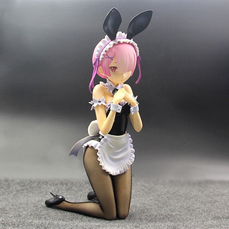 30CM Anime Re: Leben in einer anderen Welt von Null Ram &amp; Rem Figur Maid Outfit Bunny Girl Ram Actionfigur PVC Modell Spielzeug
