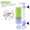 NICREW Aquarium Sponge Filter Ultra Quiet Fish Tank Biochemical Aquarium Filter Air Pump Water Fall Double Foam Sponge Filters