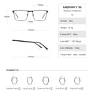 Diseño MERRYS, montura de gafas de aleación de titanio para hombre, estilo de negocios, gafas graduadas para miopía cuadradas ultraligeras para hombre S2057