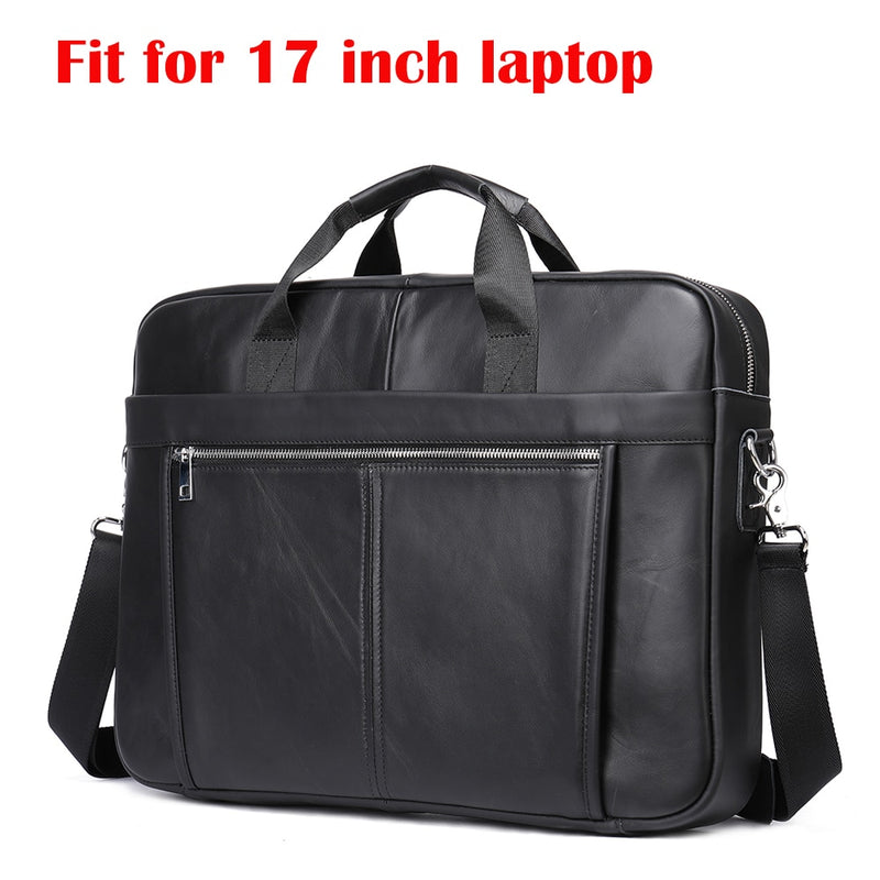 WESTAL Men&#39;s Briefcases Messenger Bag Men&#39;s Genuine Leather 14&#39;&#39; Laptop Bag Man Leather Office Business Bags for Document 8572