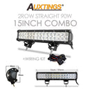 Auxtings 12&#39;&#39; 22&#39;&#39; 20inch 12V 24V offroad led light bar Spot Flood Combo 20&#39;&#39; 126W led Work Light for Jeep Car 4WD Truck SUV ATV