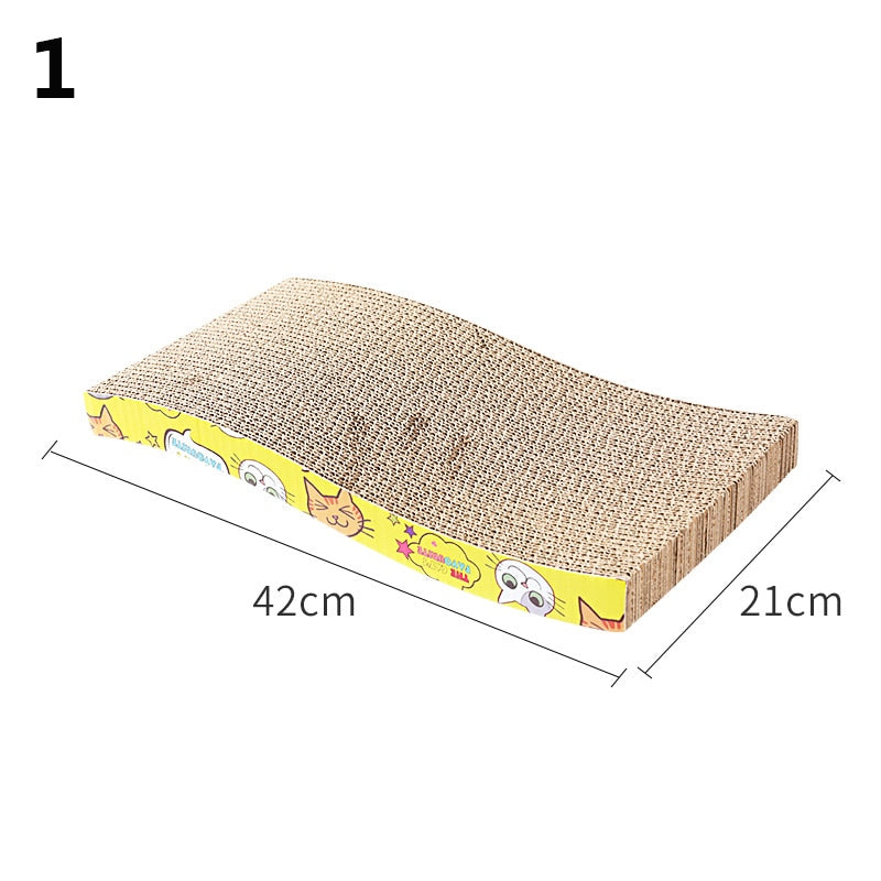 KIMPETS Cat Toys Scratchers Cat Scratching Board Claw Grinder Corrugated Paper Cat Supplies Wear-resistant Scratcher