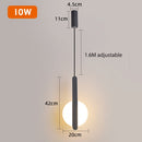 Modern Led Pendant Lights Bedside Bedroom Minimalist Hanging Lamps For Ceiling Background Wall Dining Room Suspension Luminaire