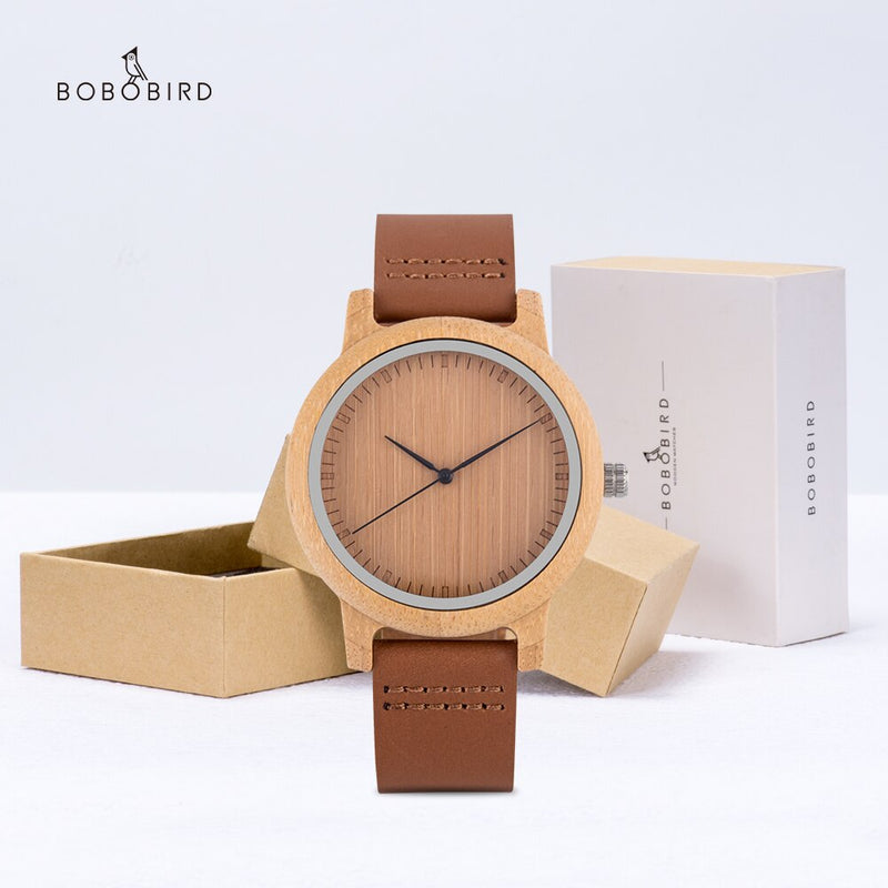 Reloj BOBO BIRD para hombre, precio de promoción, reloj de pareja de madera, reloj de pulsera de cuarzo, reloj de madera hecho a mano como regalo, reloj masculino