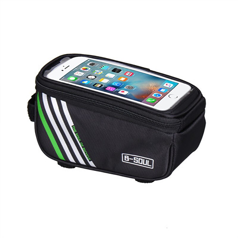 Waterproof Bicycle Pack Nylon Bike Cyling Cell Mobile Phone Bag Case 5.5&#39;&#39; 6&#39;&#39; Bicycle Panniers Frame Front Tube Bag Accessories