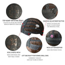 7JHH WIGS Natural Comfortable Synthetic Wig for Women Black Shoulder Straight Hair 14 Inch Fashion Hairstyle Wig