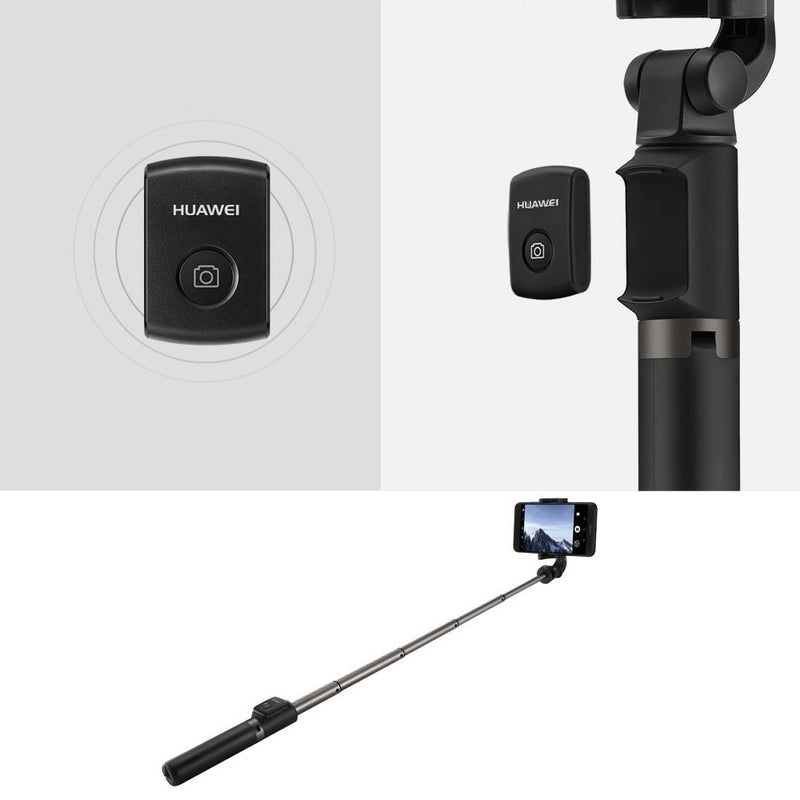 Huawei 3 in 1 Wireless Bluetooth Selfie Stick for iPhone Android Foldable Handheld Monopod Shutter Remote Extendable Mini Tripod