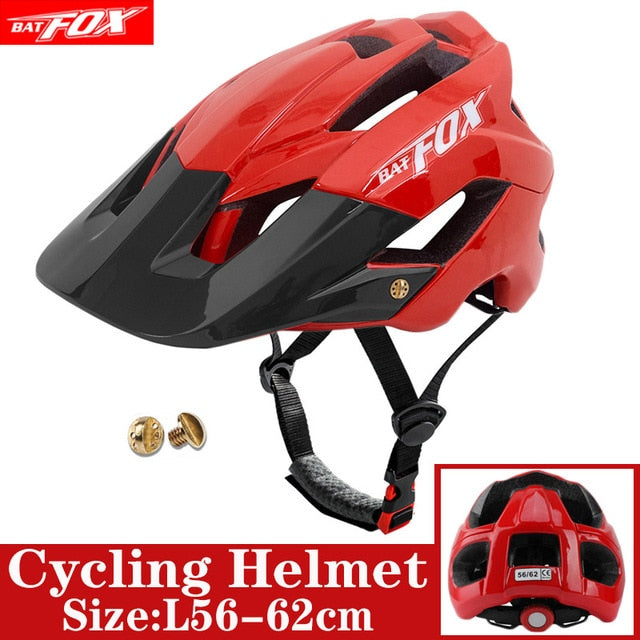 2022 New Batfox Fahrradhelm für Erwachsene Männer Frauen MTB Bike Mountain Road Radfahren Sicherheit Outdoor Sports Safty Helm