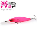 TSURINOYA Minnow flotante DW68 70F señuelo de pesca 70mm 5,2g Ranger profesión señuelo duro Jerkbait Crankbaits Swimbait Wobblers cebo