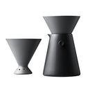 2021 New Design Household Hand Drip Coffee Set with Filter V60 Drip Brewing Device Ceramic Material 650ml Sharing Coffee Pot