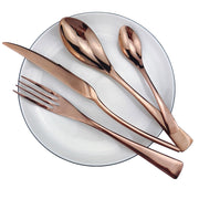 The Noir Table | 24-Piece Stainless Steel Dinnerware Cutlery Set