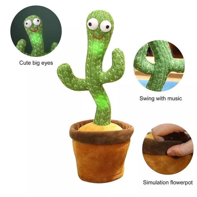 120 Songs Tanzender Kaktus Tänzer Spielzeug Lautsprecher Wiederholen Sagen Sprechen Sprechen Baby Gefülltes Plüsch Plüschtier Kinderspielzeug für Mädchen