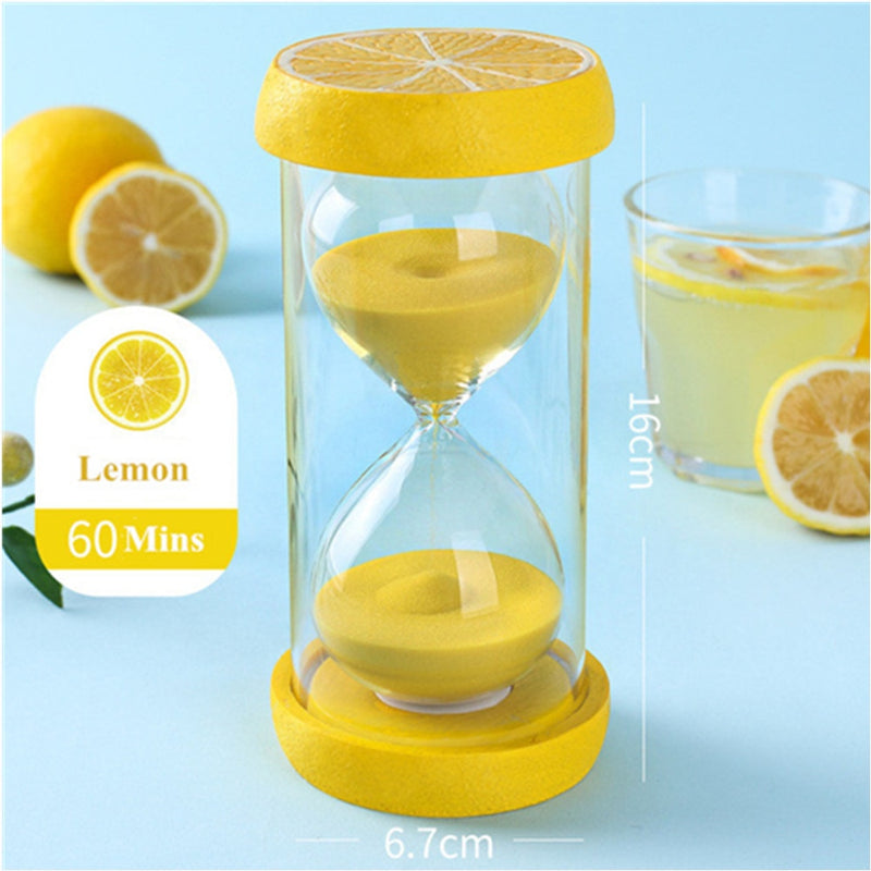 Hourglass 5 Minutes Sand Watch Fruit Timer Clock 15 30 Minute Sandglass Desk Ornaments Home Decoration Children Gift