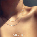 Collar de cadena de serpiente fina 2021 para mujer, Collar de moda, gargantilla de oro, collares, accesorios de fiesta, joyería minimalista