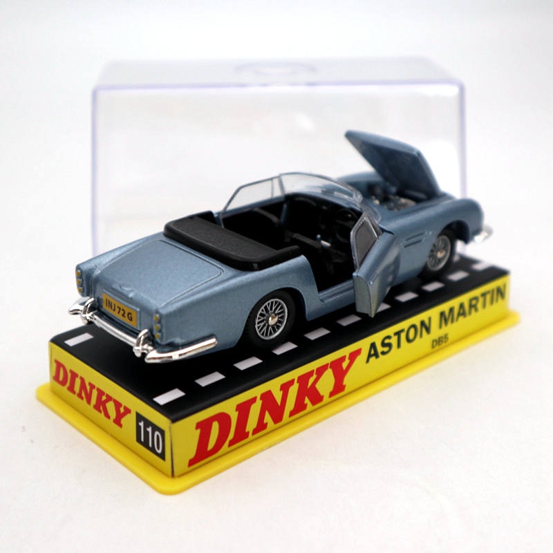 Atlas 1:43 Dinky toys 110 Aston Martin Blue Diecast Models Collection car