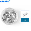 AZDENT Dental Sectional Matrix Contoured System Metal Matrices Dentistry Matrix Band Resin Clamping Seperating Ring Autoclavable