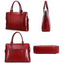 New Genuine Leather Briefcase For Woman Laptop Computer Bag Women&