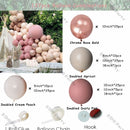 Doubled Dust Pink Boho Wedding Engagement Decoration Chrome Rose Gold Nude Balloons Garland Ballon Arch Global Birthday Decor