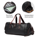 Top Quality Casual Travel Duffel Bag PU Leather Men Handbags Big Large Capacity Travel Bags Black Mens Messenger Bag Tote JXY815
