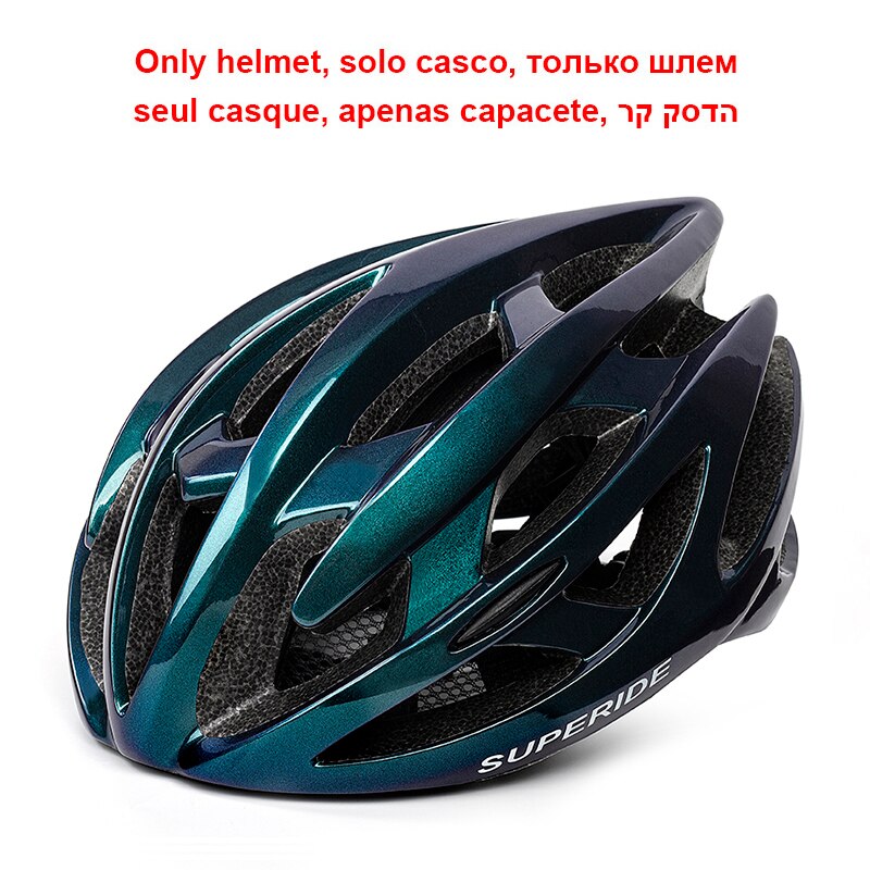 SUPERIDE al aire libre bicicleta de carretera bicicleta de montaña casco con luz trasera ultraligero DH MTB bicicleta casco deportes montar ciclismo casco