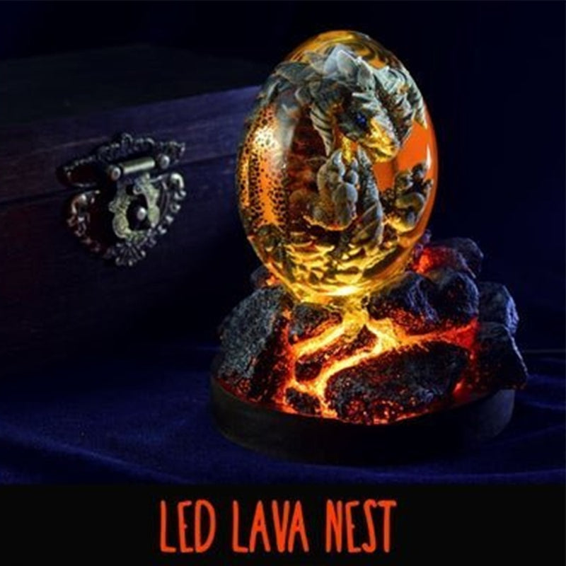 Halloween Decoration Dinosaur Egg Statue Lava Dragon Egg Ornamental Collection Resin Crystal Minerale Gemstone Reiki Home Decor