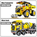 SEMBO City Engineering Bulldozer Crane Car Truck Excavator Roller Building Blocks Construction Bricks Toy for Children