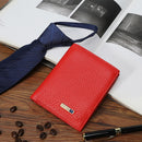Billetera inteligente antipérdida, billetera de cuero genuino para hombre, billetera de cuero suave compatible con Bluetooth, billetera de lujo para hombre
