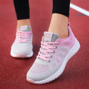 Frauen Schuhe Wohnungen Mode Lässig Sneaker Gehen Frau Komfort Lace-Up Mesh Atmungsaktiv Weibliche Outdoor Zapatillas Mujer Feminino