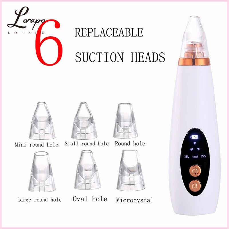Blackhead Remover and Acne Pore Cleaner Vacuum Electric Nose and Face Deep Cleansing Skin Care + USB Rechargeable Facial Steamer